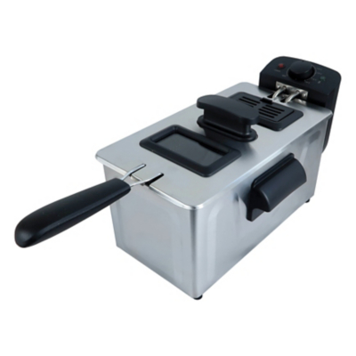 Igenix Deep Fat Fryer with Basket, 3 Litre Capacity in Silver