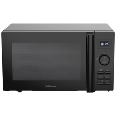 Statesman - 20 Litre 800W Digital Microwave with Stainless Steel Cavity Black