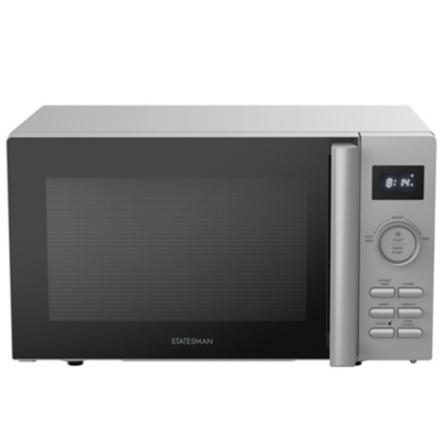 Statesman - 20 Litre 800W Digital Microwave with Stainless Steel Cavity Silver