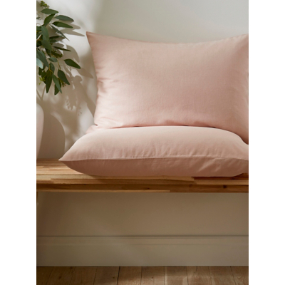 George Martex Touch of Linen Seashell Pink Pillowcase Pair - Light Pink