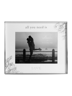 Silver Foil Floral Detail Frame 8 x 6 Inches Home at ASDA