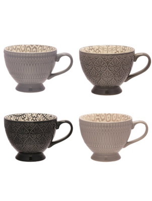 Hestia Set of 4 Tea Cups Home at ASDA