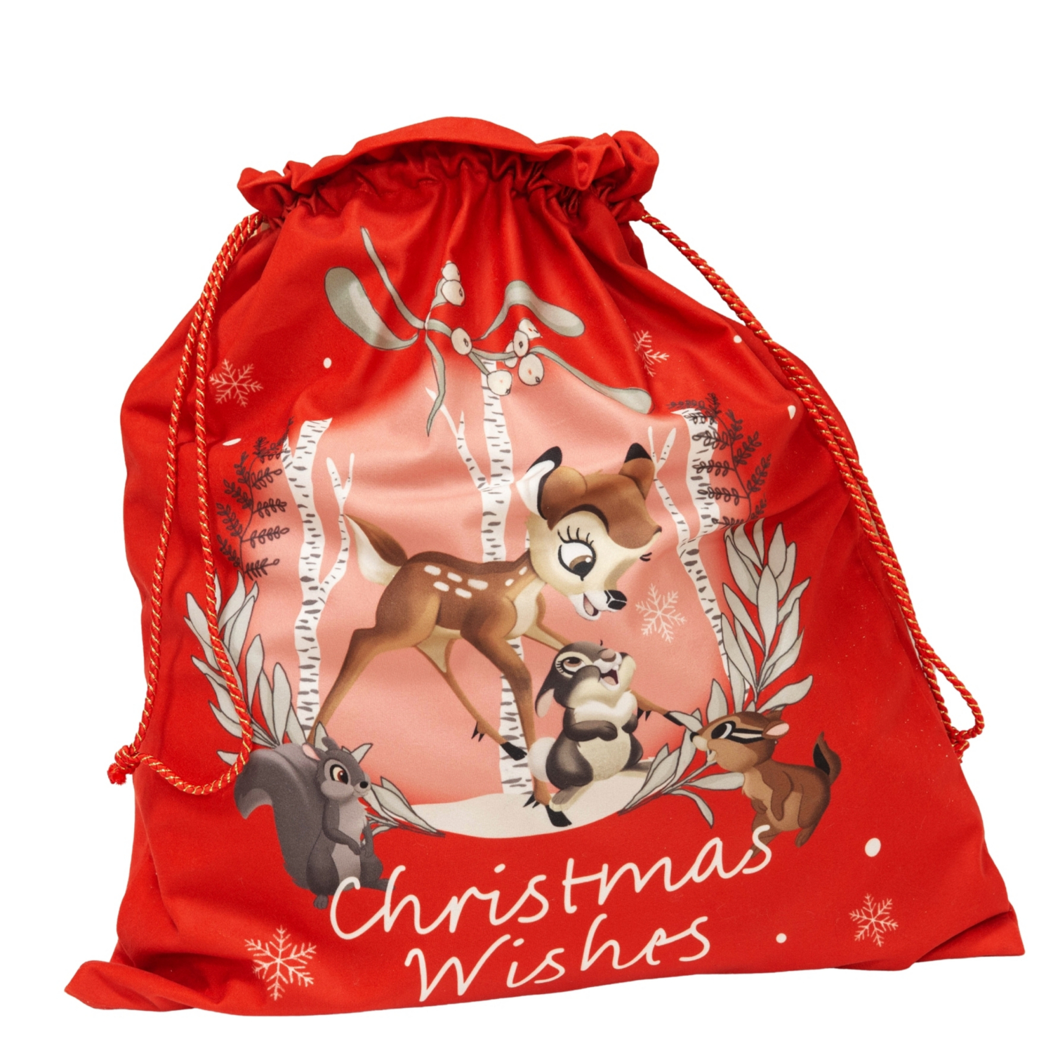 Disney Red Bambi Present Sack Christmas Wishes
