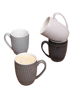 Marble Effect China Mugs Asda Hestia Set Of Coffee Mugs