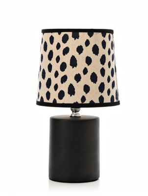 Hestia Small Table Lamp with Spotty Shade 26cm Home at ASDA