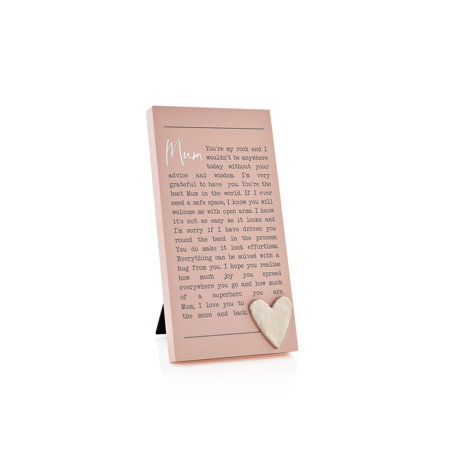 George Pink Moments Standing Plaque - Mum