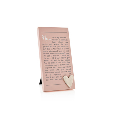Uniqueful Moments Mum Message Standing Plaque