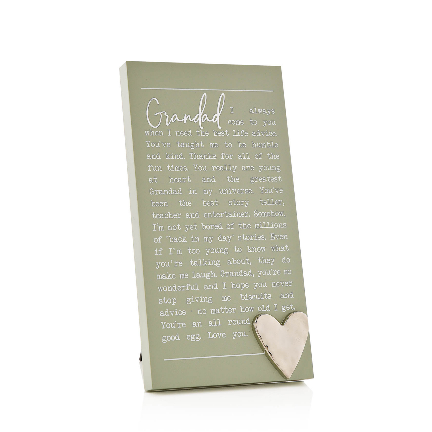 George Green Moments Standing Plaque - Grandad