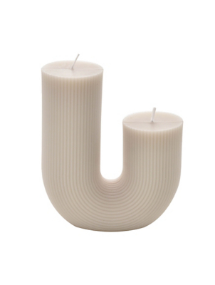 Hestia White UShape Candle Home at ASDA