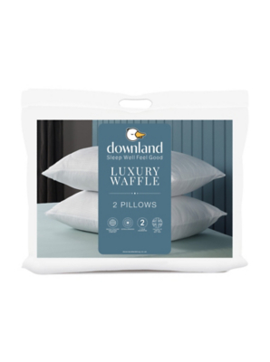 Downland Waffle Pillow Pair Home at ASDA