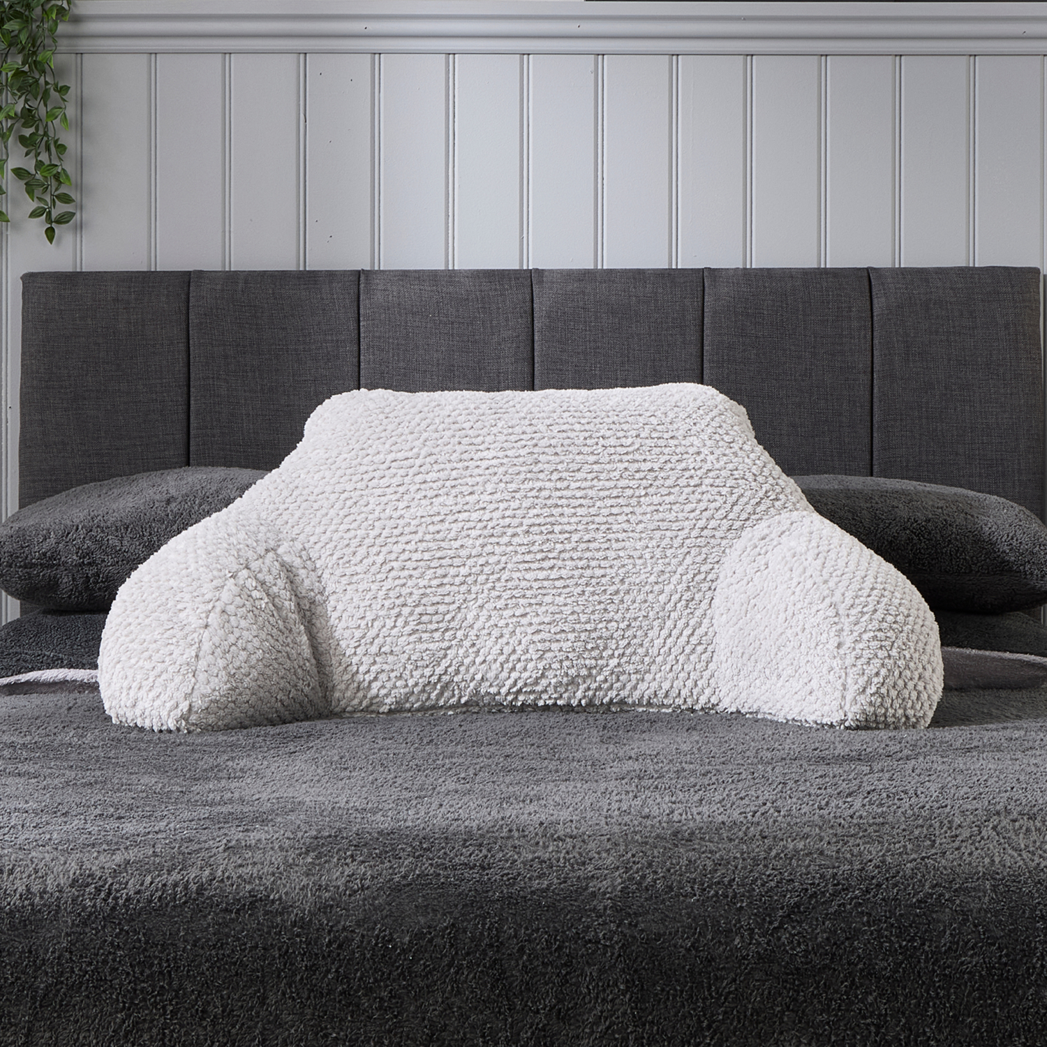 George Grey Downland Waffle Teddy Fleece Cuddle Cushion