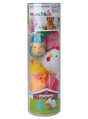 munchkin farm animal bath toys