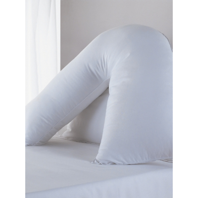 George Fine Bedding Company V Shape Medium Support Pillow - White
