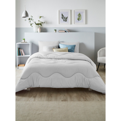 George Night Lark Grey Linen Print 10.5 Tog Coverless Duvet Set