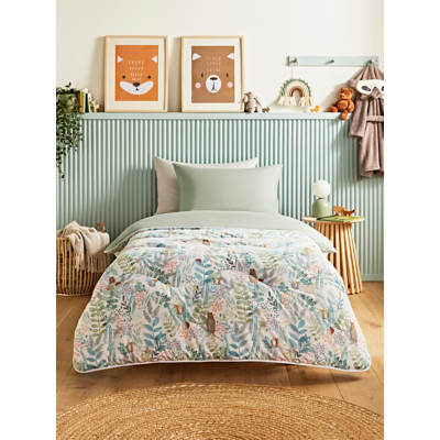 George Night Lark Junior 10.5 Tog Woods Coverless Duvet Set - Multi