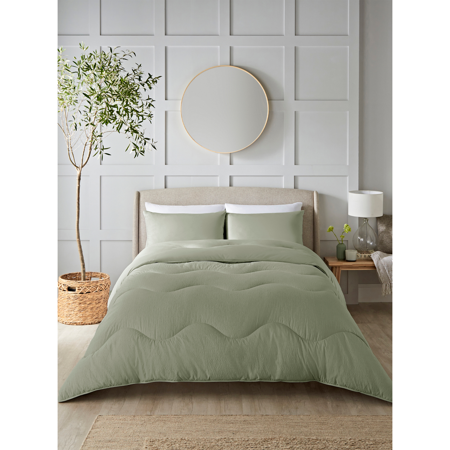 Night Lark Coverless Duvet Pillowcase Set Seersucker Collection Single New - Image 4