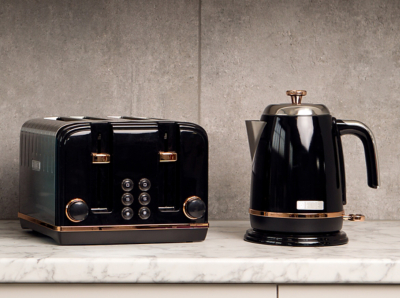 haden salcombe black & copper kettle