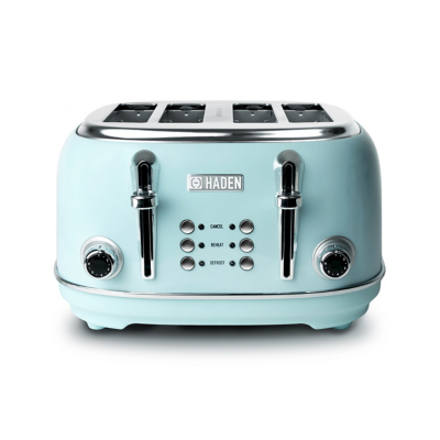 Haden 194244 Heritage 1630W  4-Slice Toaster - Turquoise, Blue