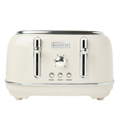 George Haden Highclere 4 Slice Toaster Cream 197252 - Cream