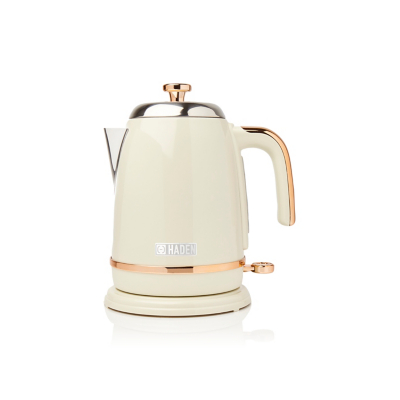 Haden 198778 Salcombe Kettle - Cream And Copper, Cream
