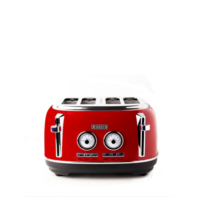 Haden Jersey 1630W 4 Slice Toaster - Red, Red