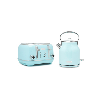 George Turquoise Haden Heritage Kettle & Toaster Set 1.7L