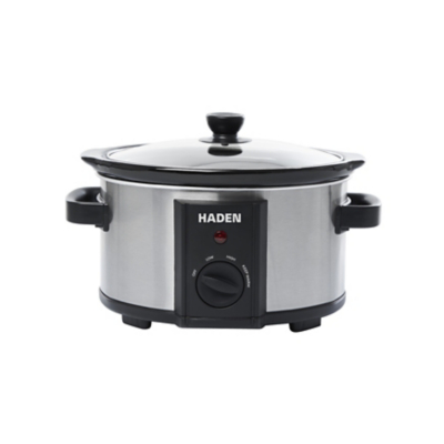 George Haden 3.5L Slow Cooker with Removable Ceramic Pot 207067 - Silver