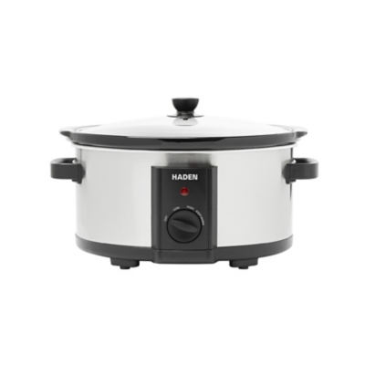 George Haden 6.5L Slow Cooker with removable ceramic Pot 207746 - Silver