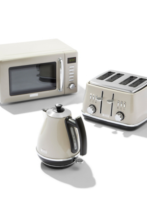 Haden Cotswold Kettle, Toaster & Microwave Set - Taupe | Electricals ...