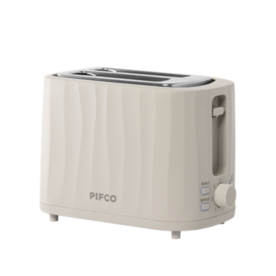 George Natural Pifco Ripple 2 Slice Toaster - Natural