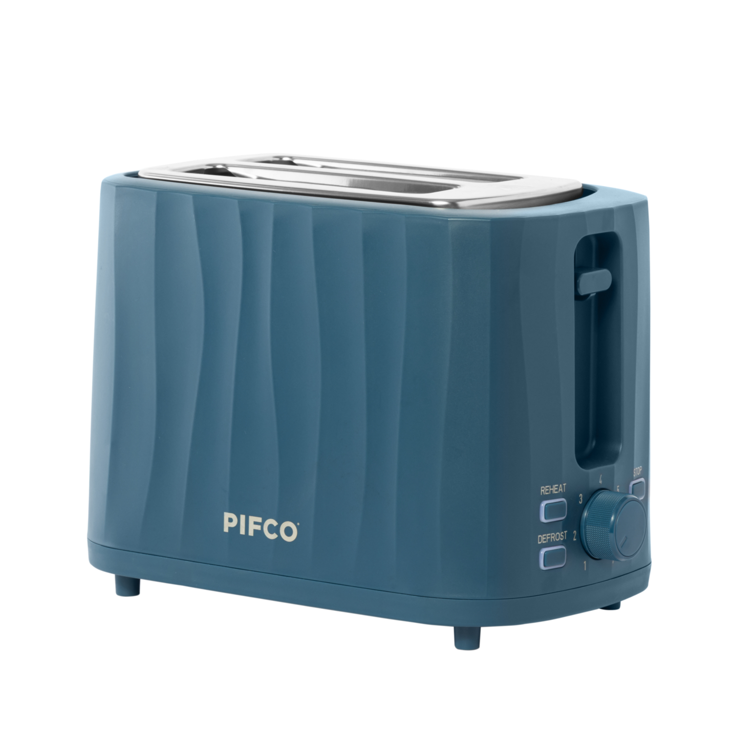 Pifco Teal Ripple 2 Slice Toaster