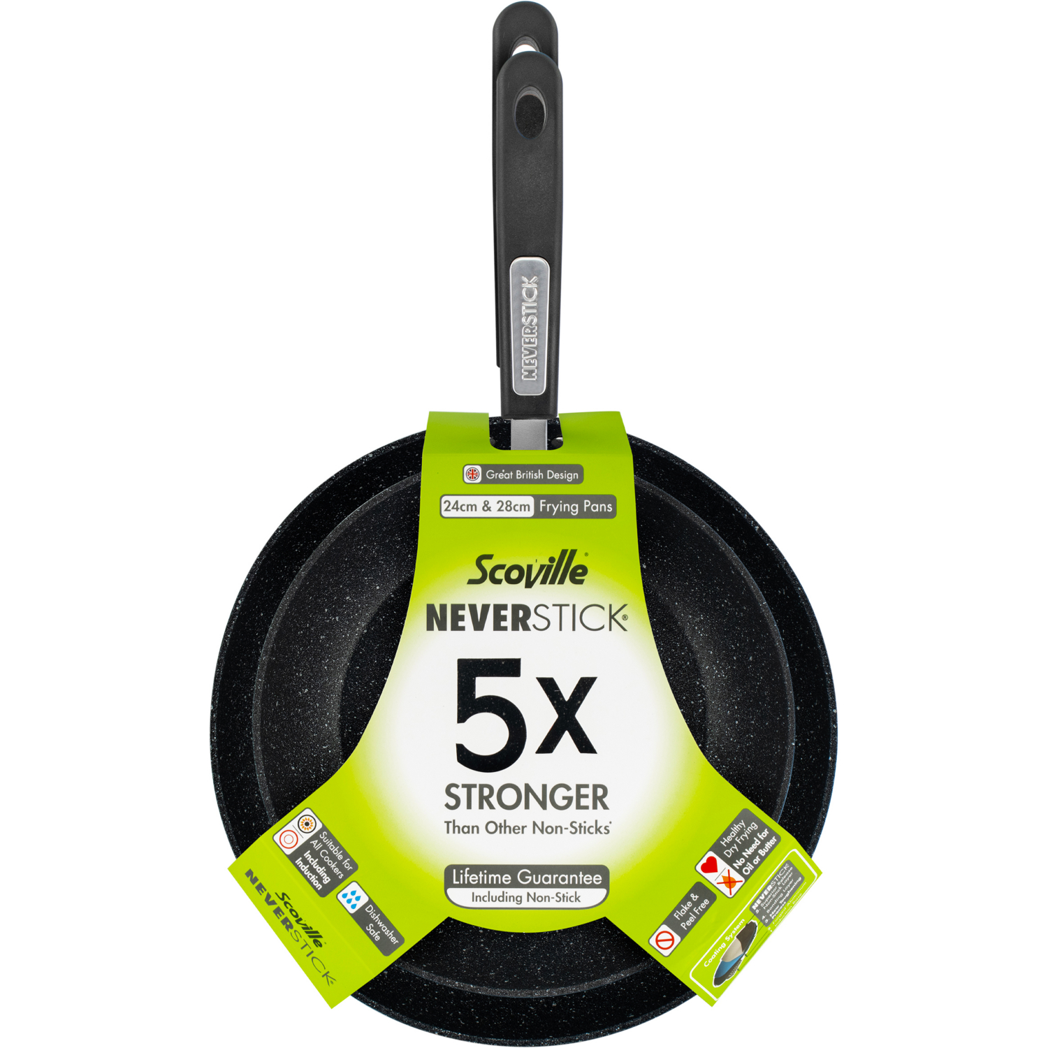 Scoville Neverstick 2 Piece Frying Pan Set