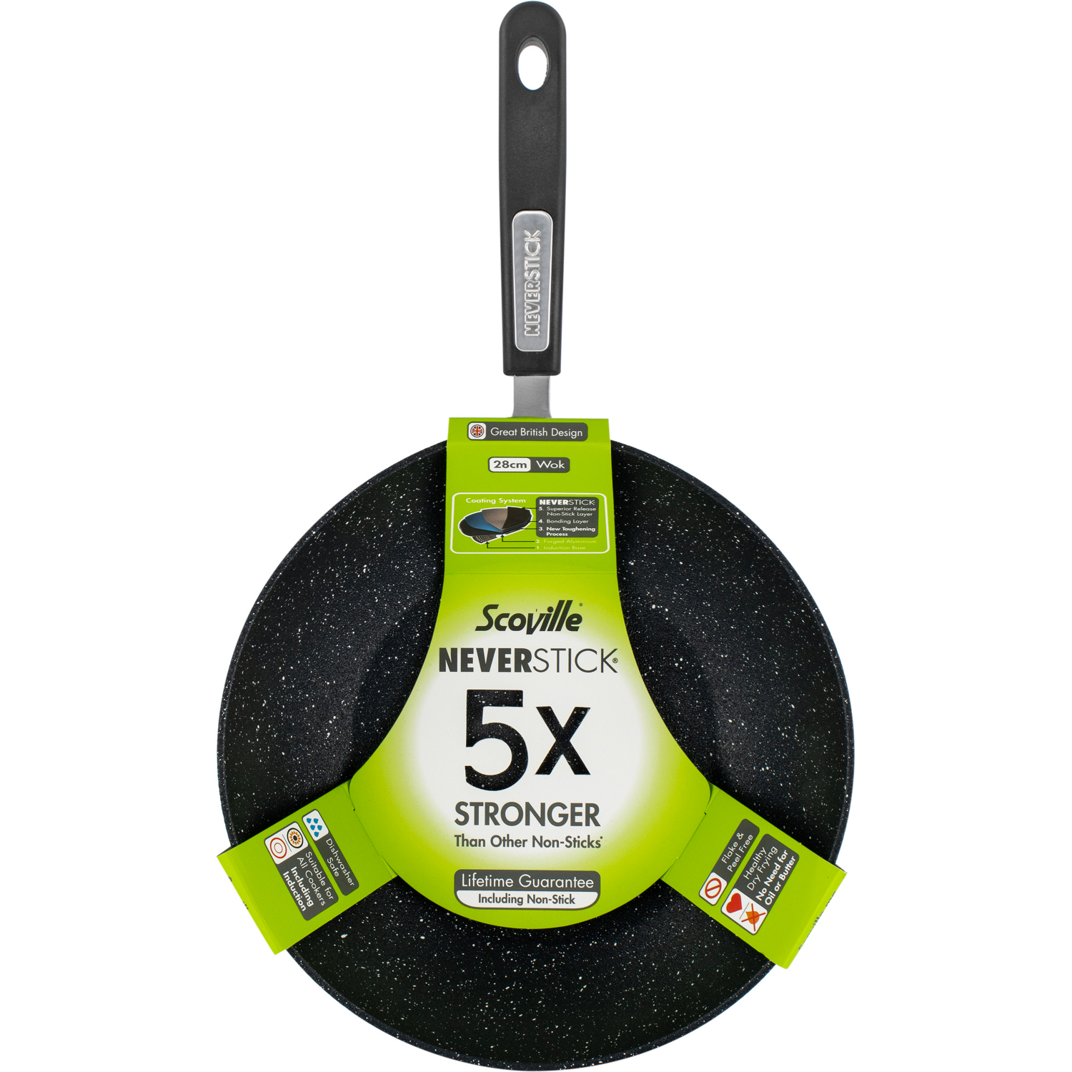 Scoville Neverstick 28Cm Forged Open Wok