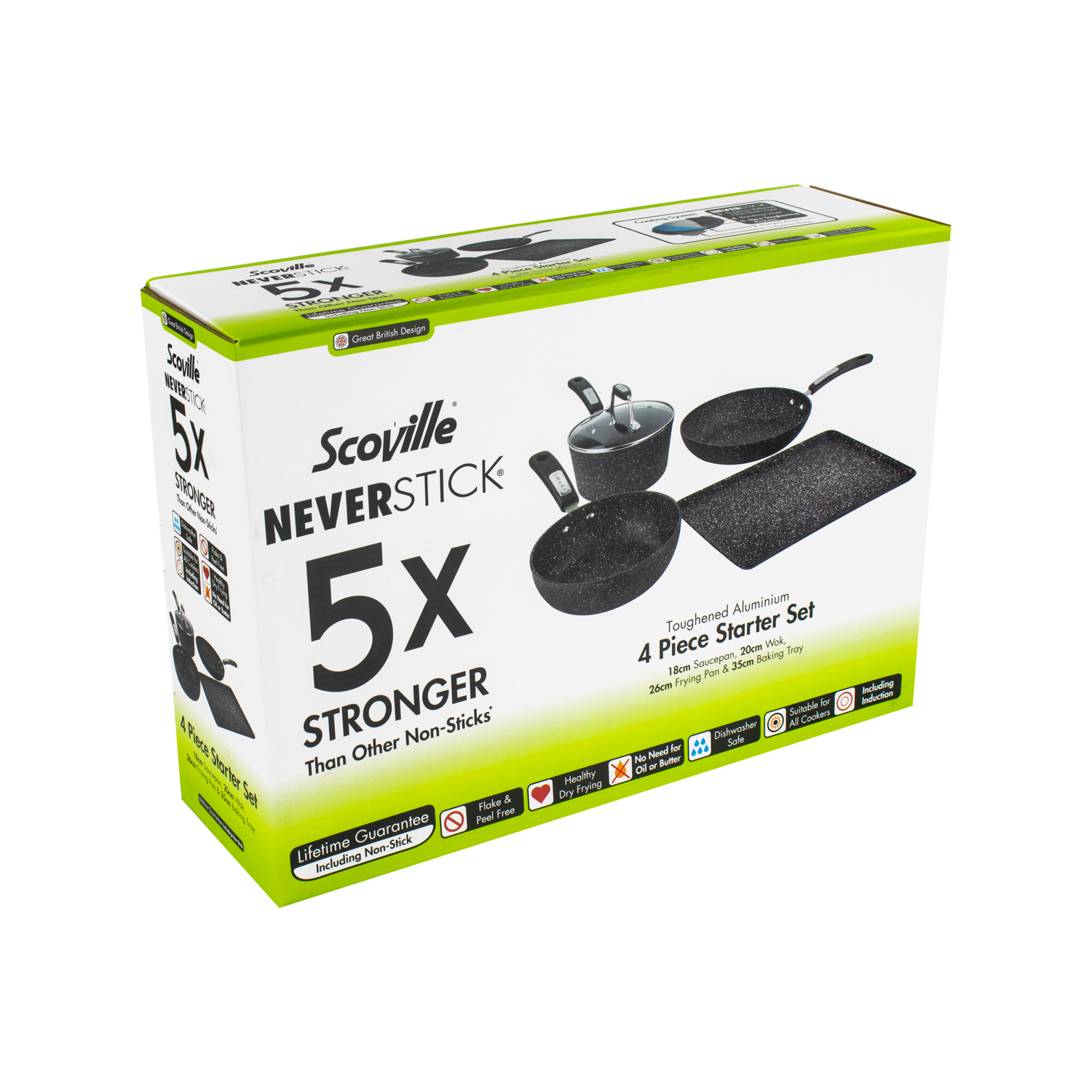Scoville Neverstick 4 Piece Cookware Set