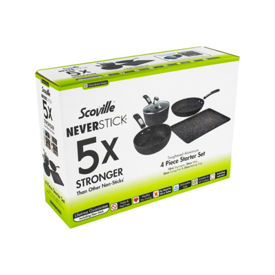 George Scoville Neverstick 4 Piece Cookware Set