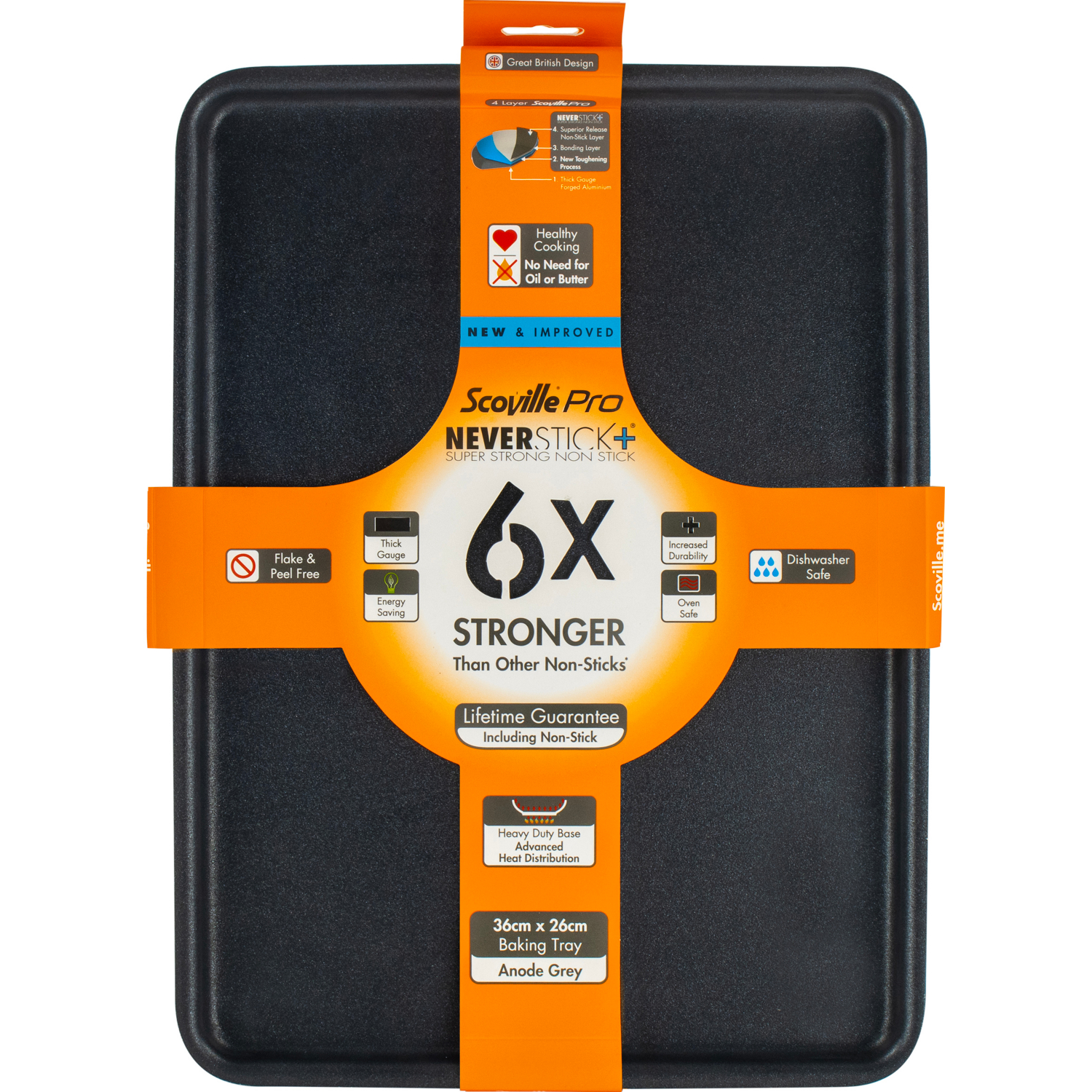 Scoville Pro Neverstick+ 36Cm Baking Tray