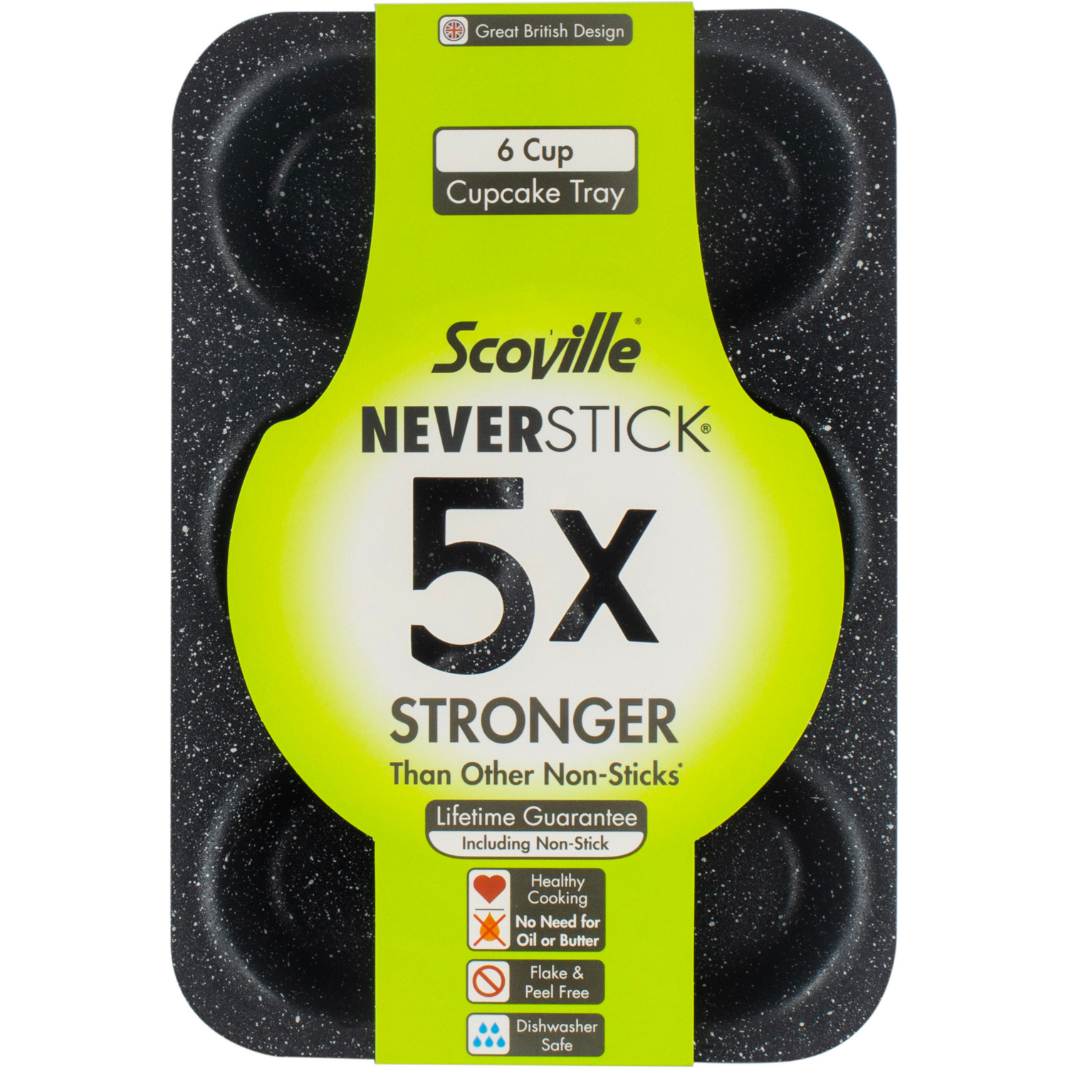 Cupcake Scoville Neverstick 6 Cup Tray