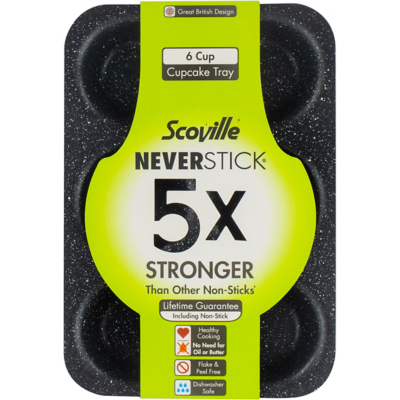 Cupcake Scoville Neverstick 6 Cup Tray