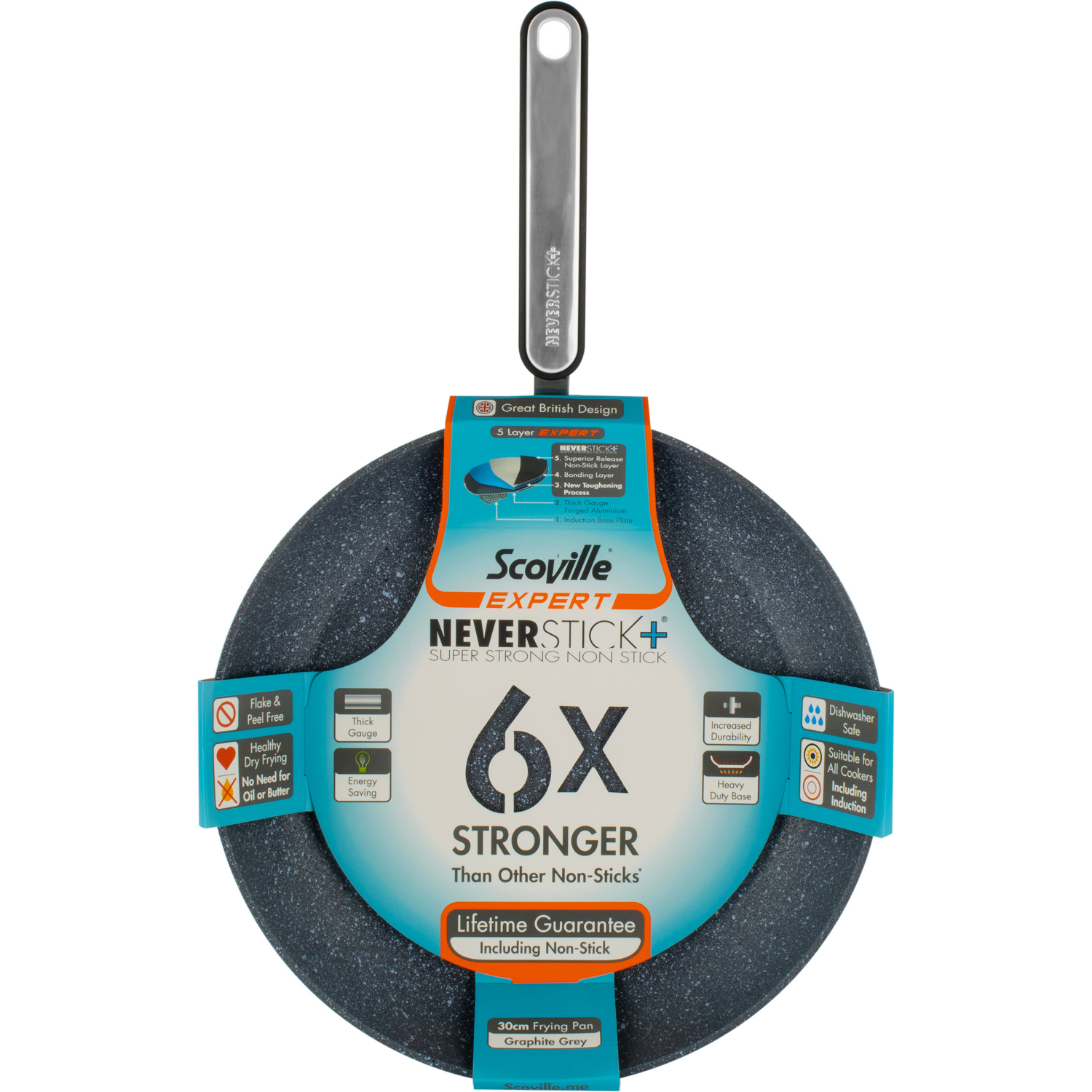 Scoville Expert Neverstick+ 30Cm Frying Pan