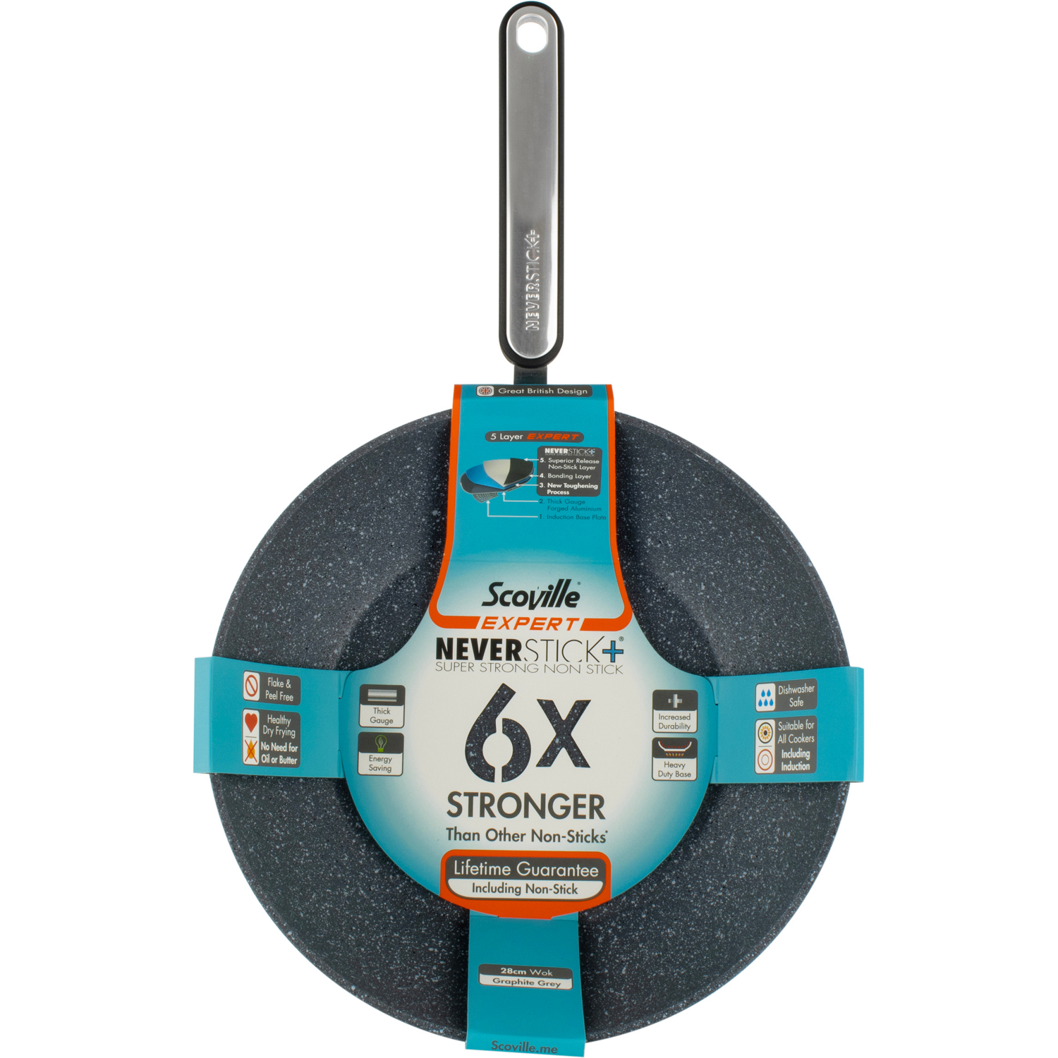 Scoville Expert Neverstick+ 28Cm Wok