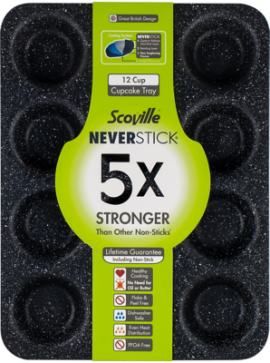 Baking Tins Cupcake Tray Asda Asda 2024 Silicone Cupcake Molds