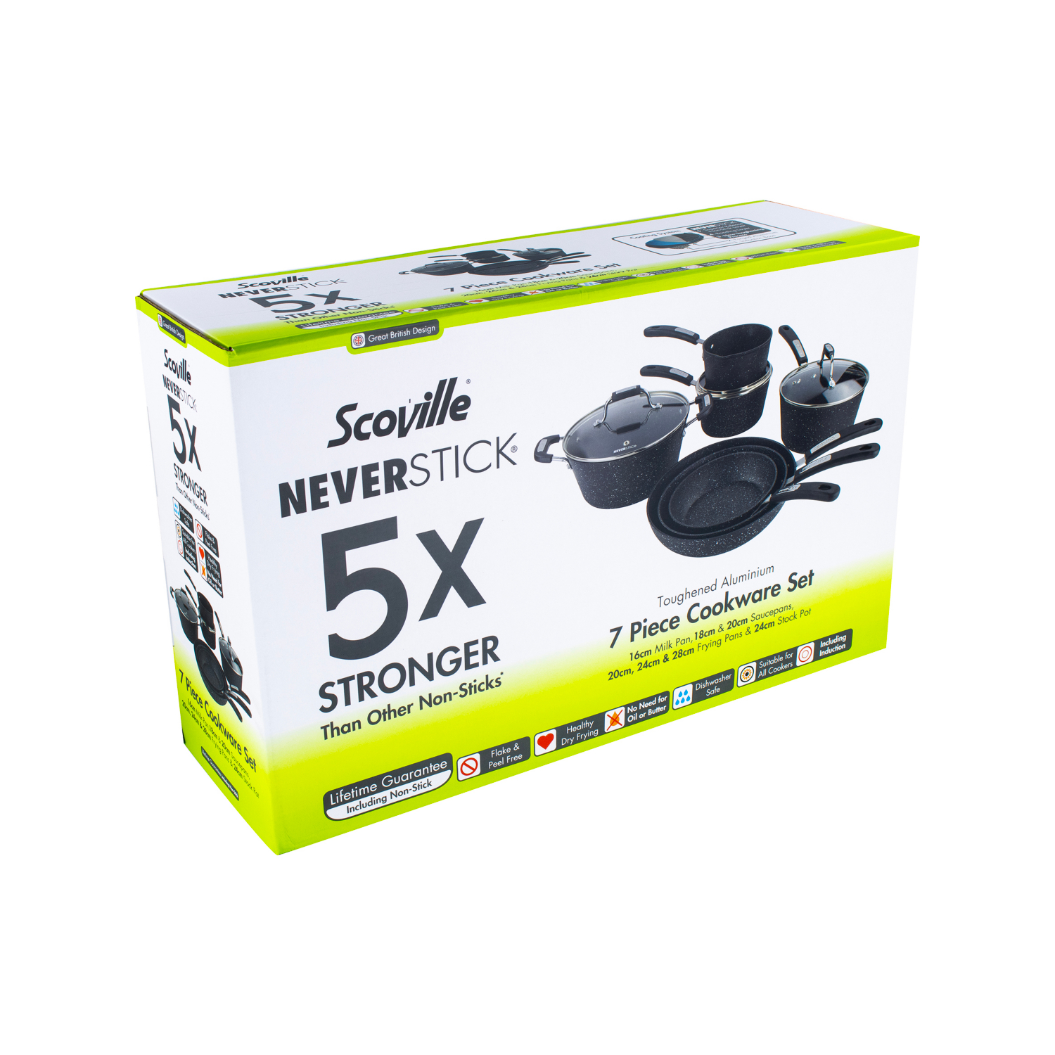 Scoville Neverstick 7 Piece Pan Set
