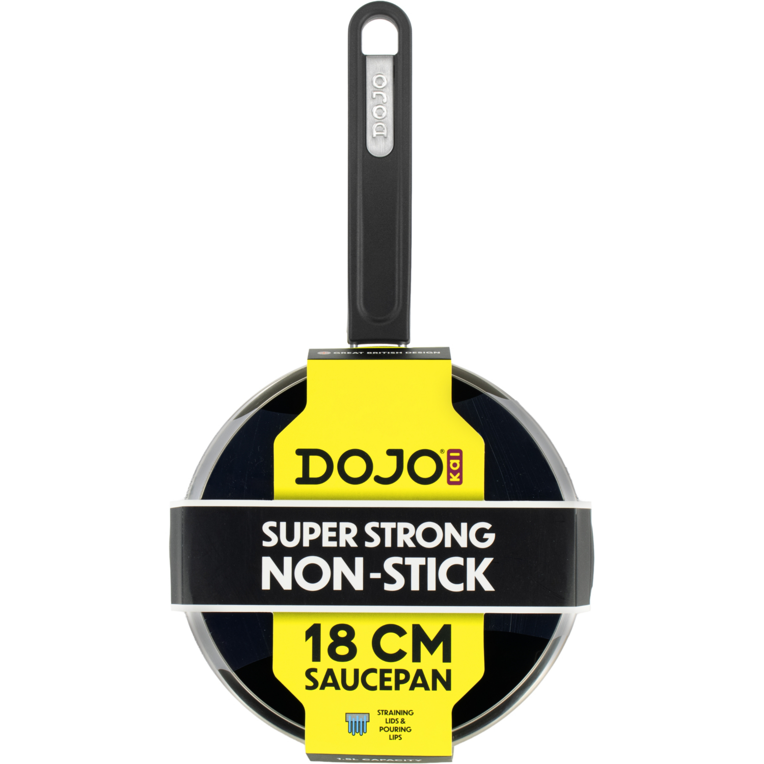 George Dojo Kai 18Cm Saucepan With Strainer Lid