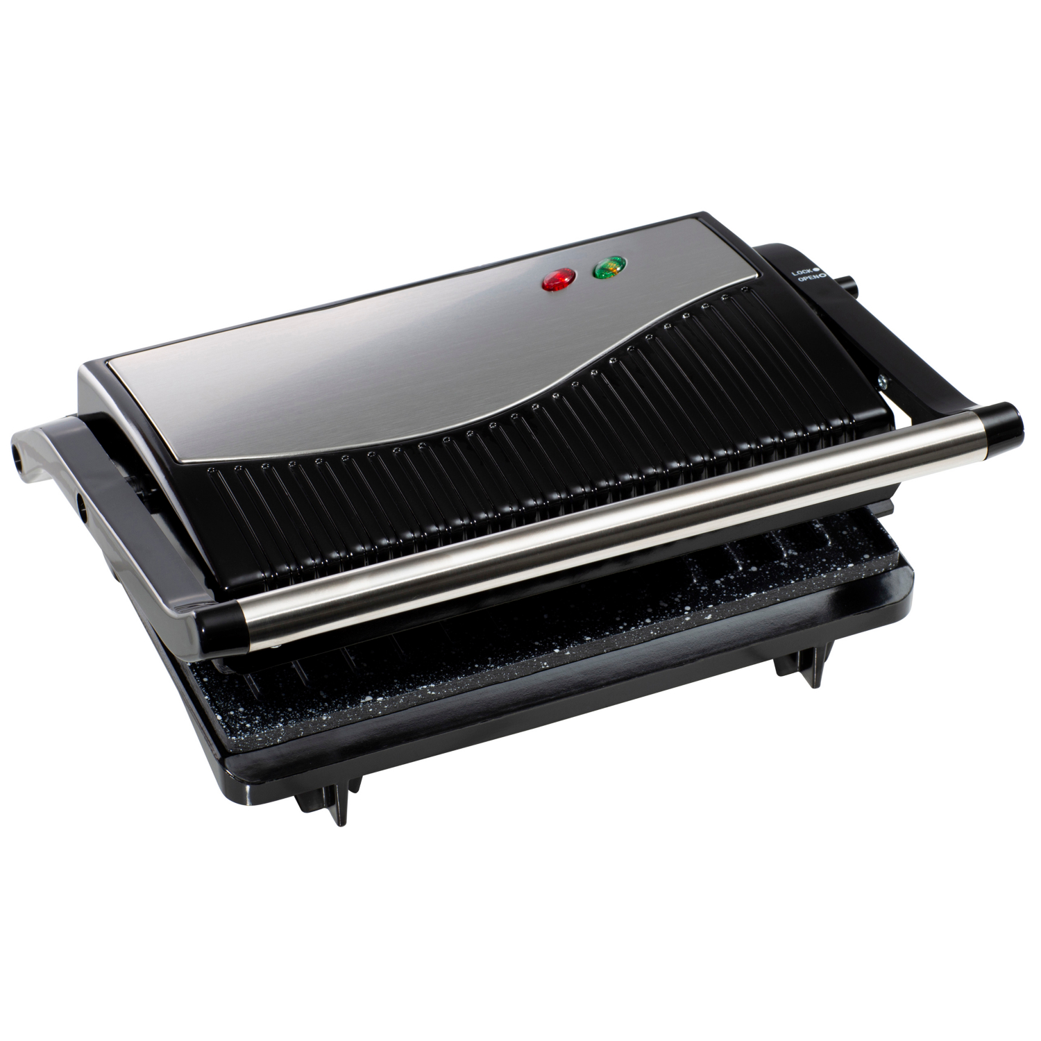 Daewoo Silver 180 Degree Mini Panini Press
