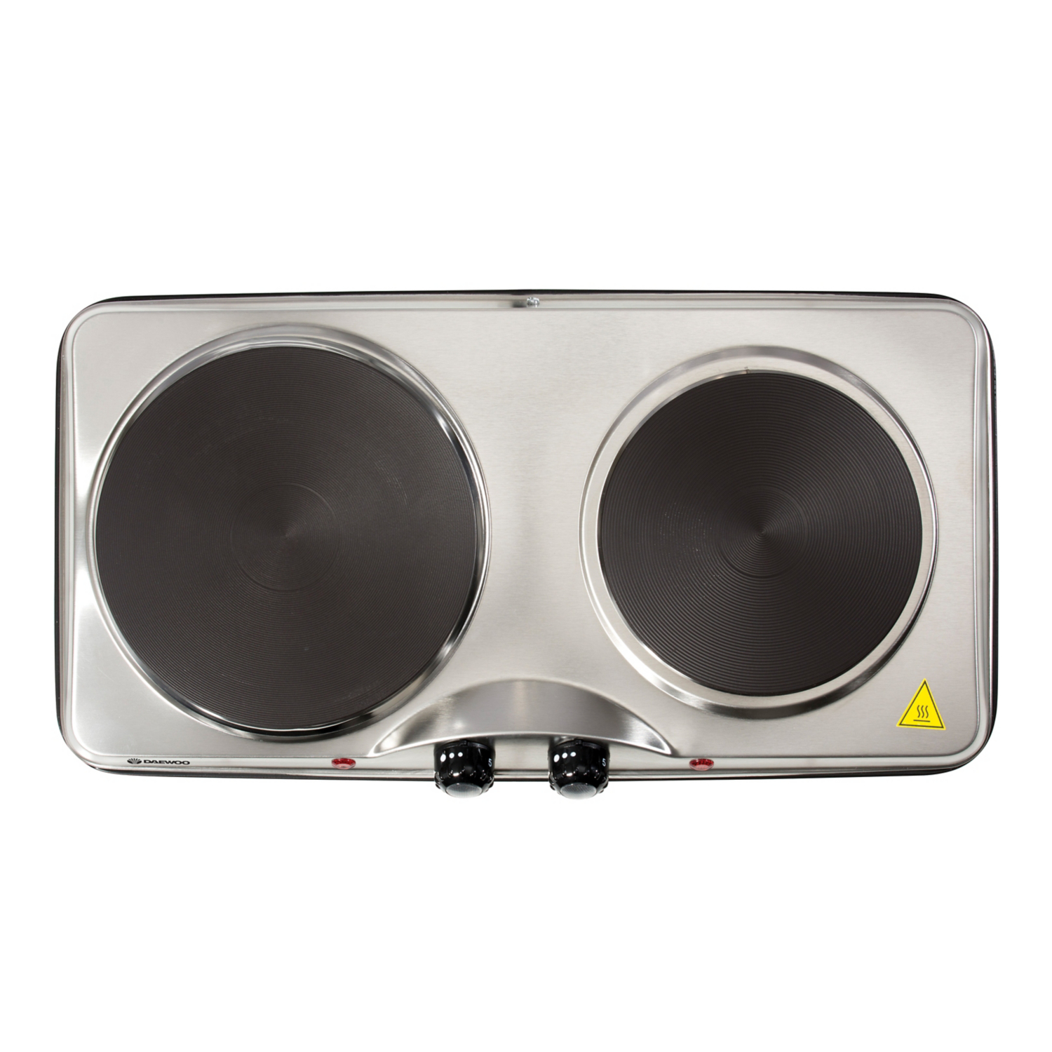 Daewoo Silver Double Stainless Steel Hot Plate