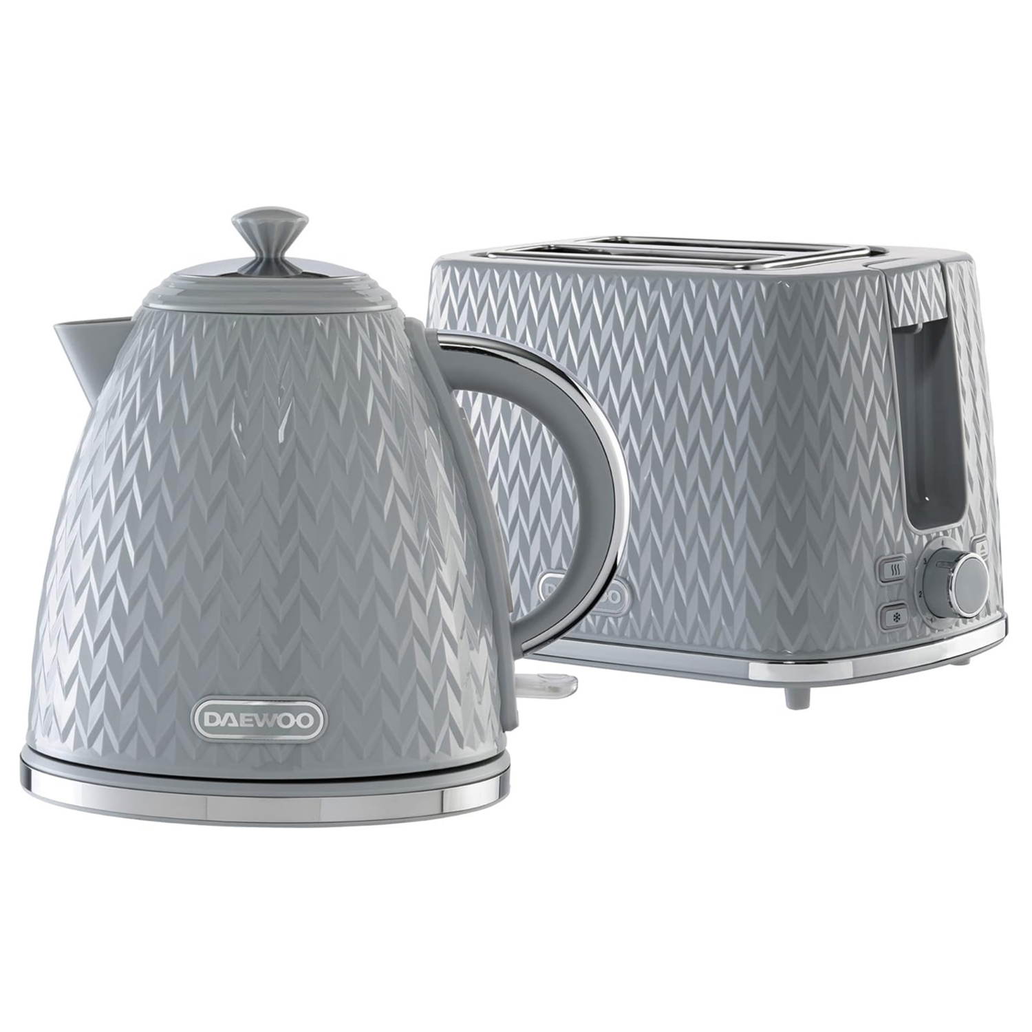 Daewoo Grey Argyle Jug Bundle