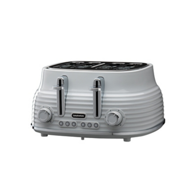 Daewoo Sienna Collection 4 Slice Toaster Grey, Grey