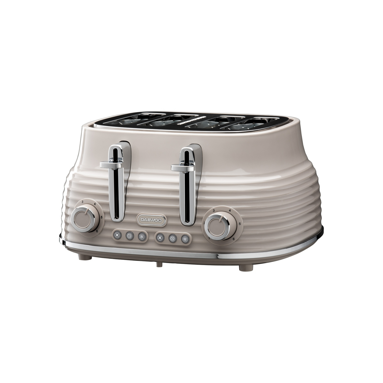 Daewoo Taupe Sienna 4 Slice Toaster