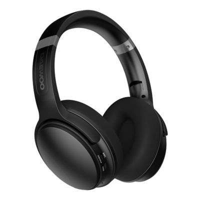 Daewoo Wireless 'Sonic Beat' Active Noise Cancelling Bluetooth Headphones with Travel Case in Black