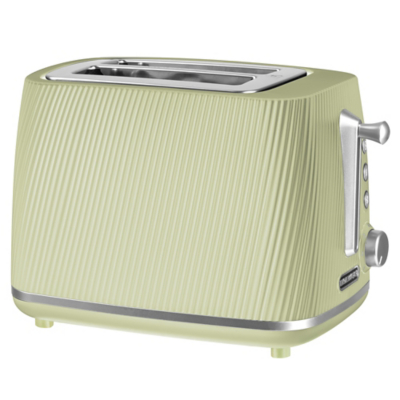 George Daewoo Cascade 2-Slice Textured Toaster - Sage Green
